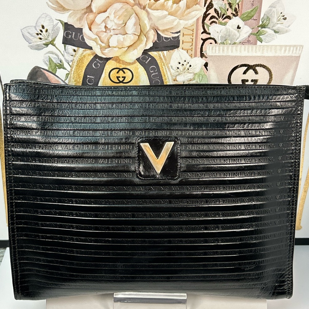 Mario Valentino Leather Large Business Bag 😍🖤 - Picture 15 of 17